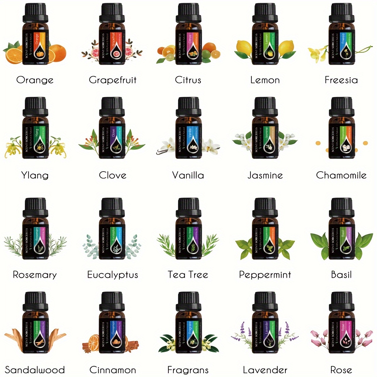 20pcs/set Essential Oil Set La - Perfume Fragrance Diffuser recension och pris